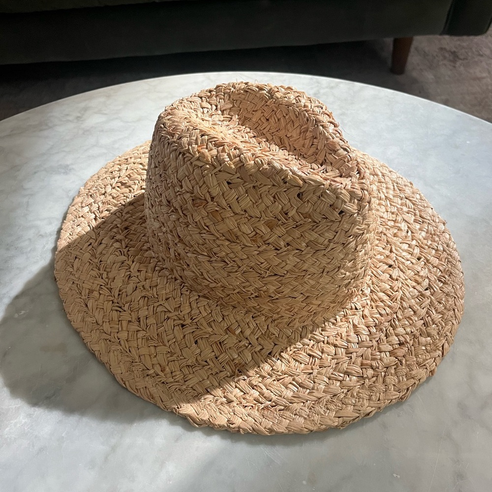 NWT will + Bear River sand raffia straw hat